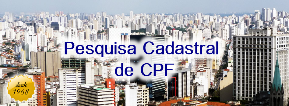 Pesquisa Cadastral de CPF