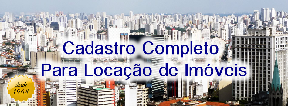 cadastro completo para locação de imóveis