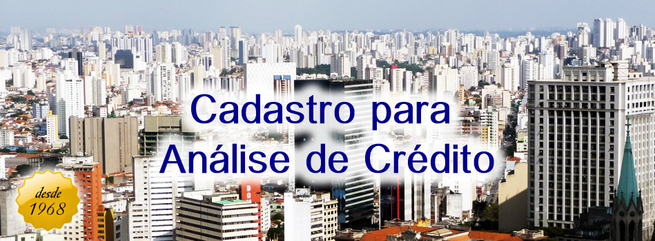 cadastro para análise de crédito