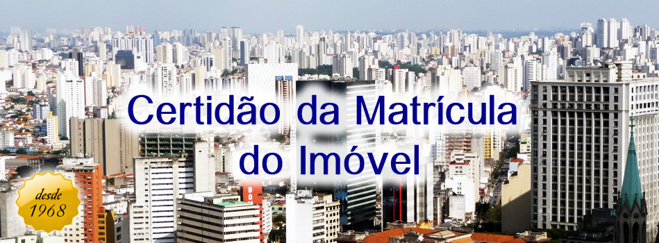 certidão da matrícula do imóvel