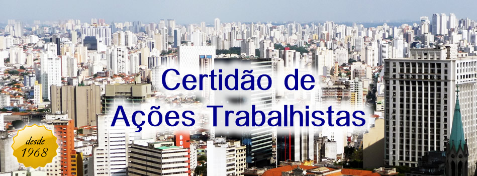 certidão de ações trabalhistas