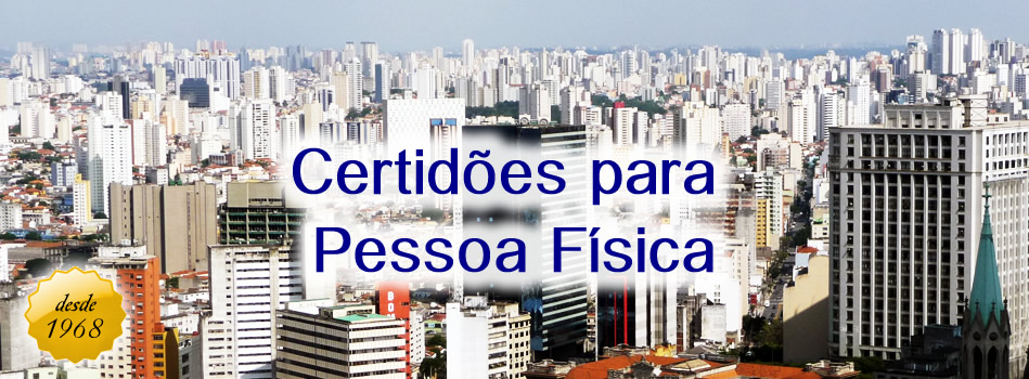 Certidões para Pessoa Física