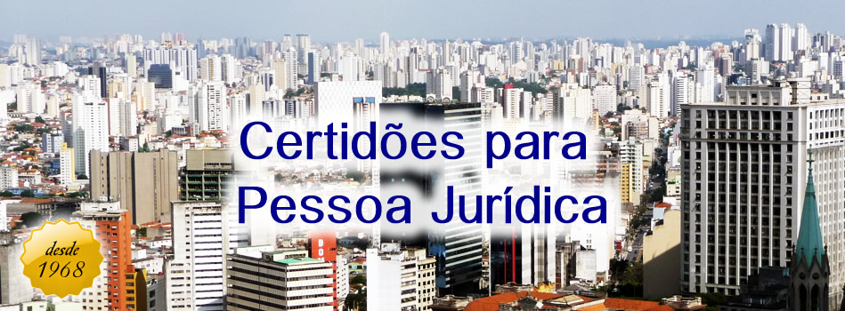 Certidões para Pessoa Jurídica